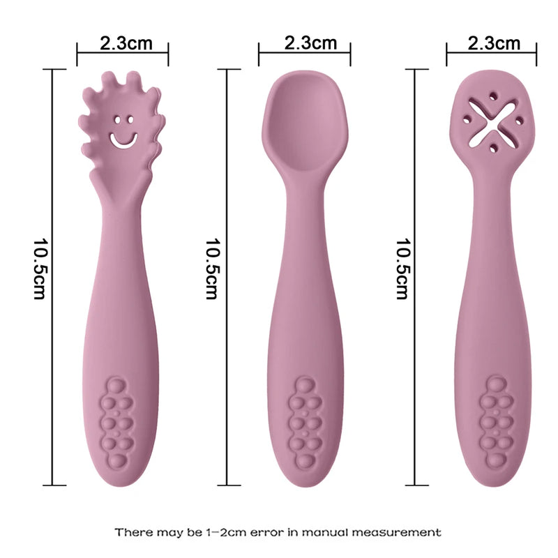 Baby Silicone Eat Training Spoon