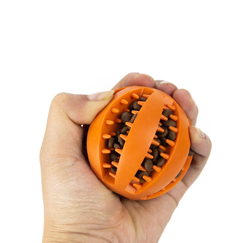 Pet Rubber Treat Ball Rope Toy