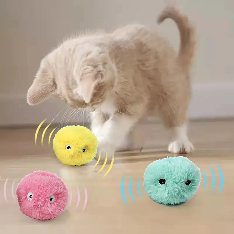 Cat Electric Catnip Plush Ball Toy