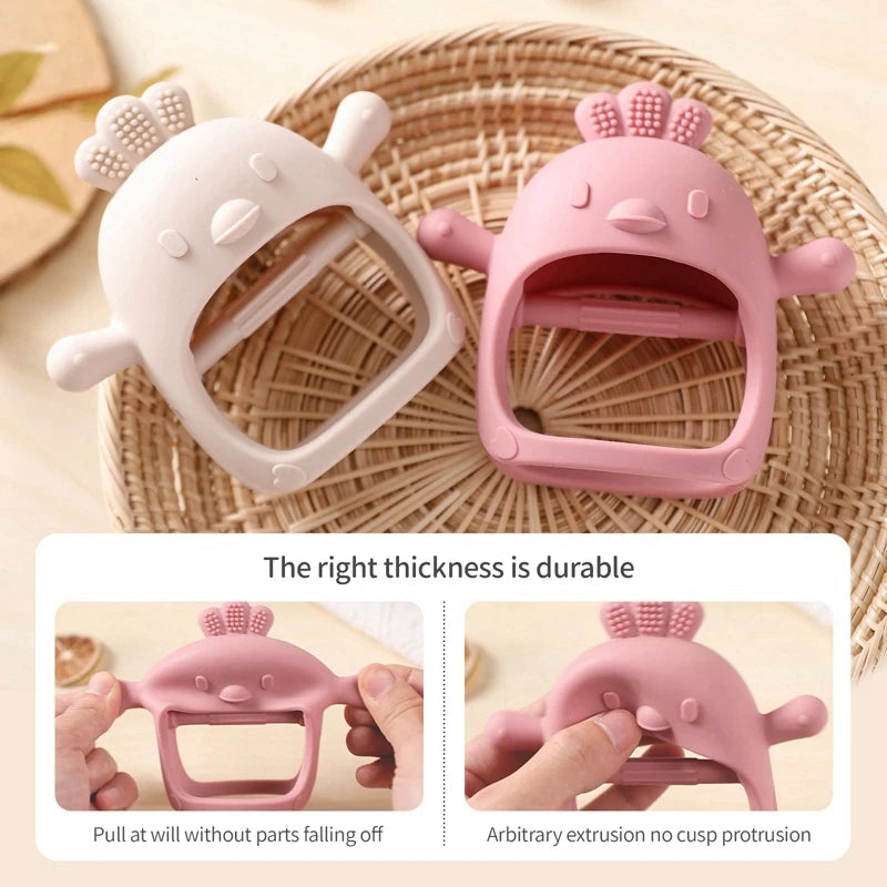 Baby Silicone Teether Gloves